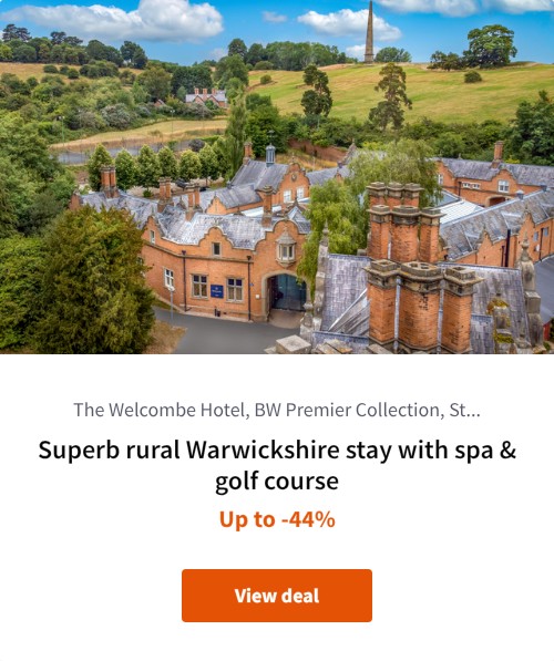 Superb rural Warwickshire stay with spa &amp; golf course