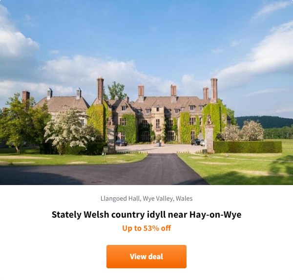 Stately Welsh country idyll near Hay-on-Wye