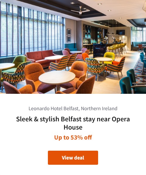 Sleek &amp; stylish Belfast stay near Opera House