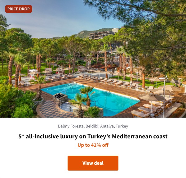 5* all-inclusive luxury on Turkey%27s Mediterranean coast