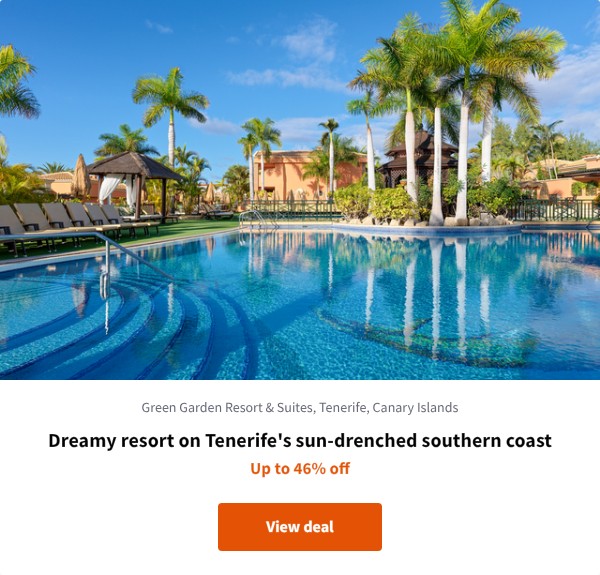 Dreamy resort on Tenerife's sun-drenched southern coast