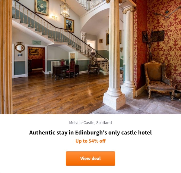 Authentic stay in Edinburgh's only castle hotel