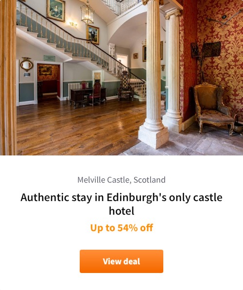 Authentic stay in Edinburgh&#x27;s only castle hotel