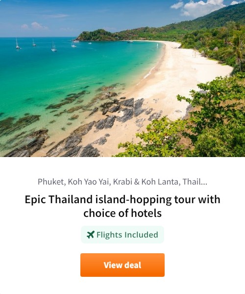 Epic Thailand island-hopping tour with choice of hotels