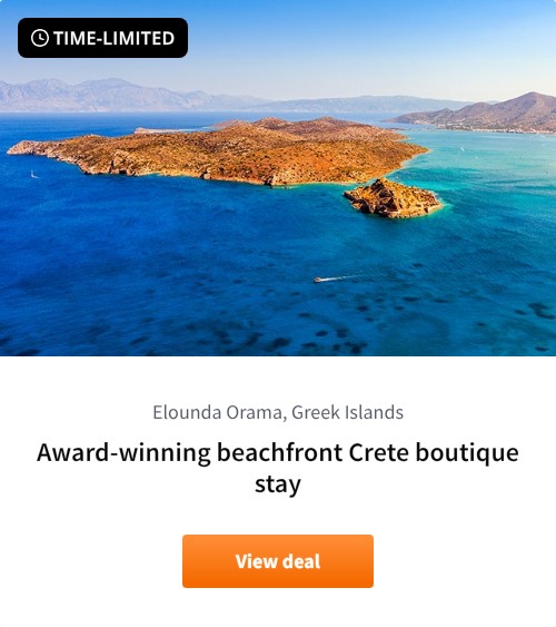 Award-winning beachfront Crete boutique stay
