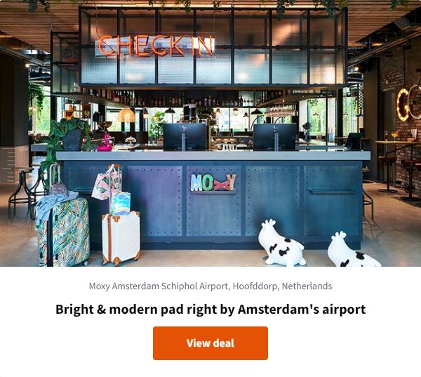 Bright & modern pad right by Amsterdam's airport