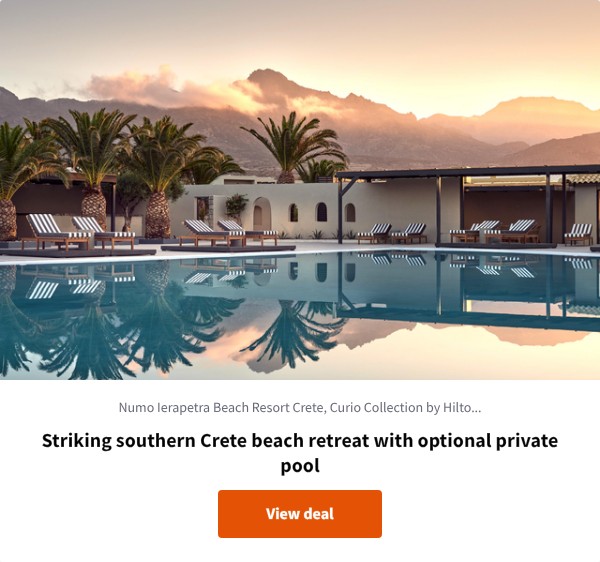 Striking southern Crete beach retreat with optional private pool