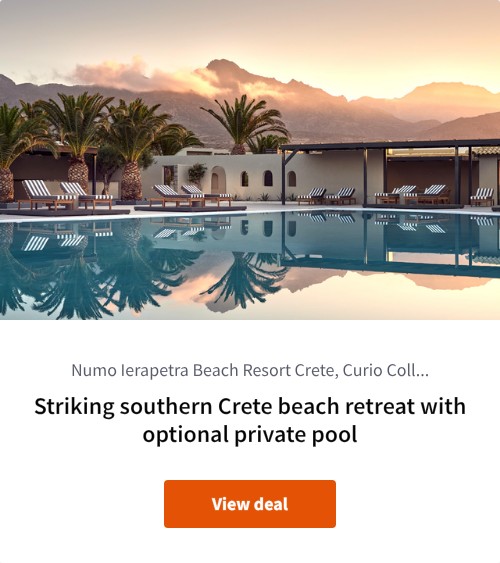 Striking southern Crete beach retreat with optional private pool