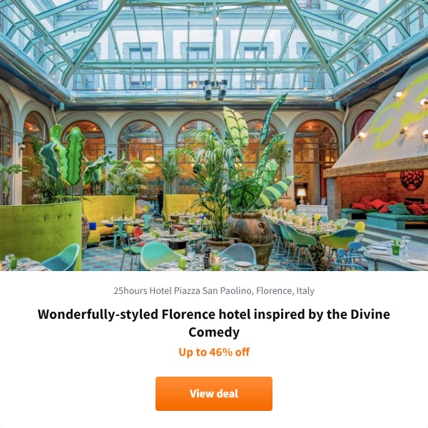 Wonderfully-styled Florence hotel inspired by the Divine Comedy
