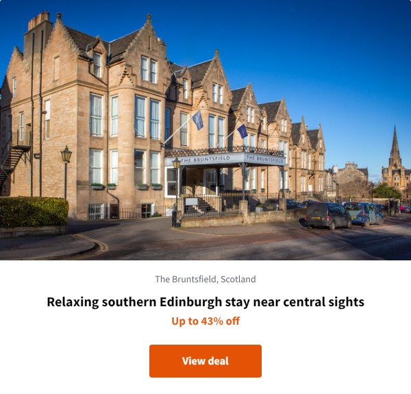 Relaxing southern Edinburgh stay near central sights