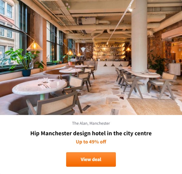 Hip Manchester design hotel in the city centre