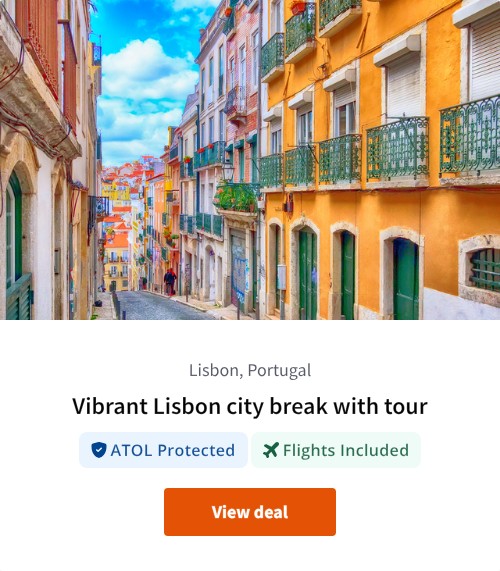 Vibrant Lisbon city break with tour
