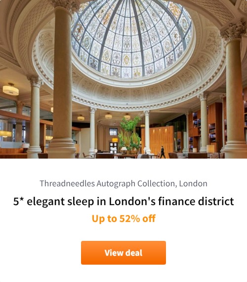 5* elegant sleep in London&#x27;s finance district
