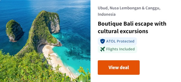 Boutique Bali escape with cultural excursions
