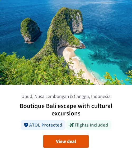 Boutique Bali escape with cultural excursions