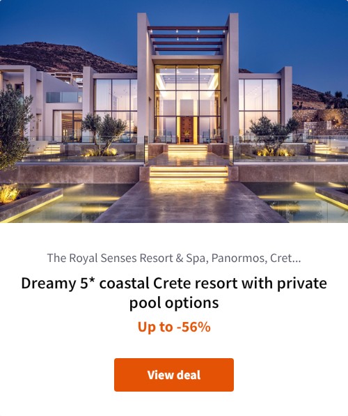 Dreamy 5* coastal Crete resort with private pool options