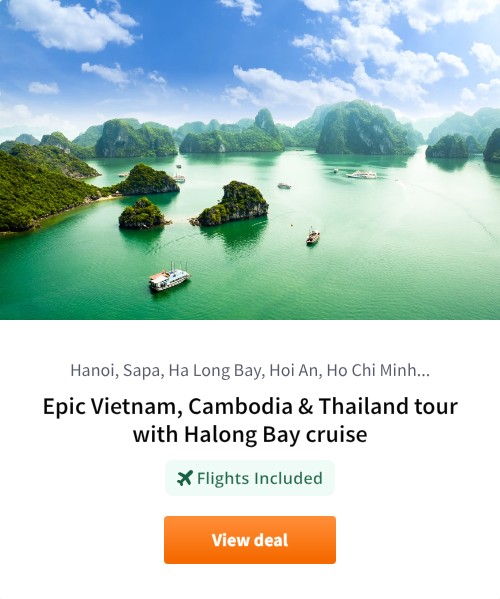 Epic Vietnam, Cambodia &amp; Thailand tour with Halong Bay cruise