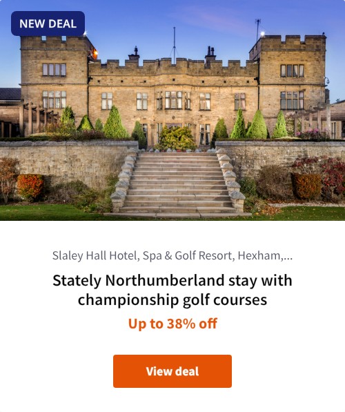 Stately Northumberland stay with championship golf courses