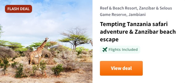 Tempting Tanzania safari adventure & Zanzibar beach escape