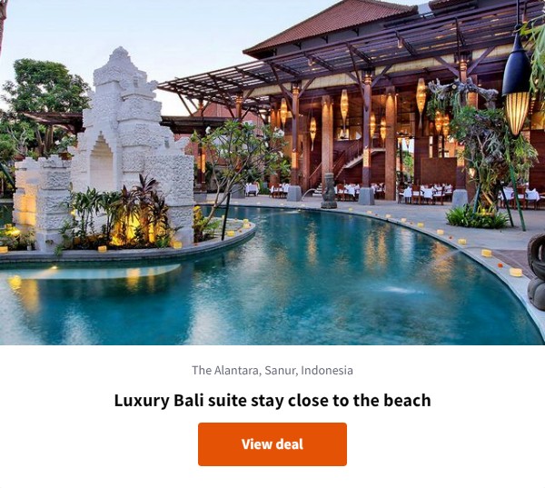 Luxury Bali suite stay close to the beach