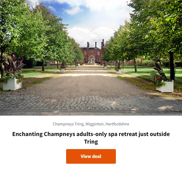 Enchanting adults-only spa retreat just outside Tring