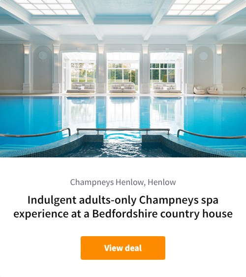 Indulgent adults-only spa experience in a Bedfordhsire country house