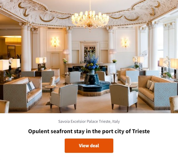 Opulent seafront stay in the port city of Trieste