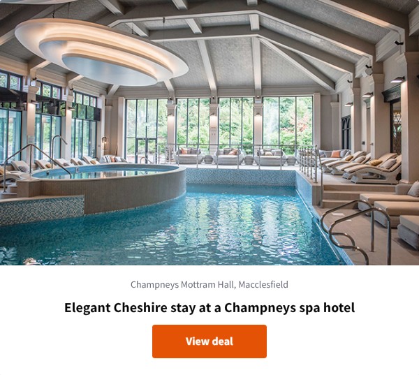 Elegant Cheshire stay at a Champneys spa hotel