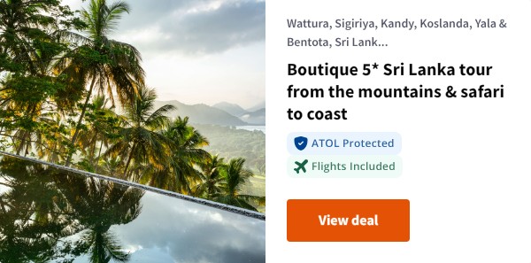 Boutique 5* Sri Lanka tour from the mountains & safari to coast