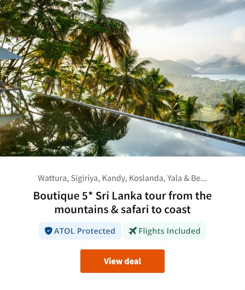Boutique 5* Sri Lanka tour from the mountains &amp; safari to coast