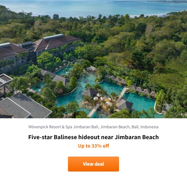 Five-star Balinese hideout near Jimbaran Beach