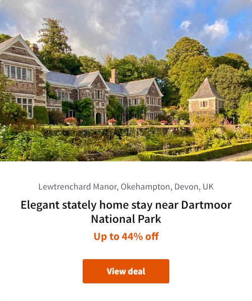 Elegant stately home stay near Dartmoor National Park