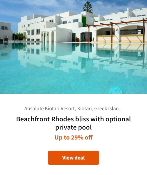 Beachfront Rhodes bliss with optional private pool