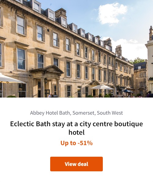 Eclectic Bath stay at a city centre boutique hotel