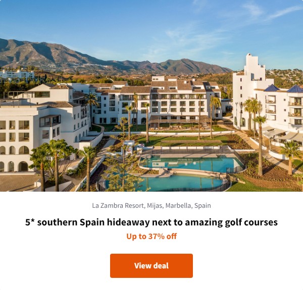 5* southern Spain hideaway next to amazing golf courses