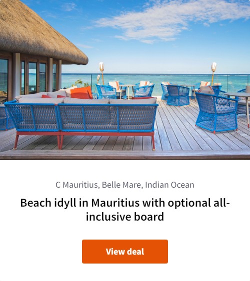 Beach idyll in Mauritius with optional all-inclusive board