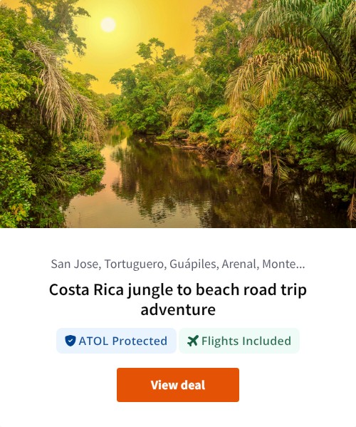 Costa Rica jungle to beach road trip adventure
