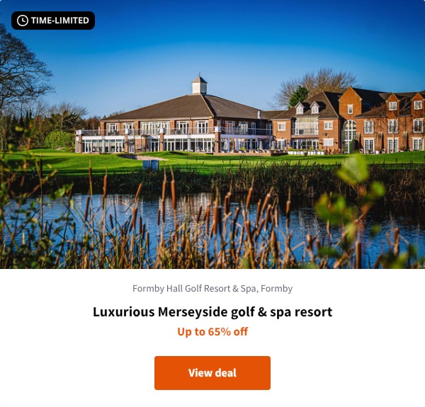 Luxurious Merseyside golf & spa resort