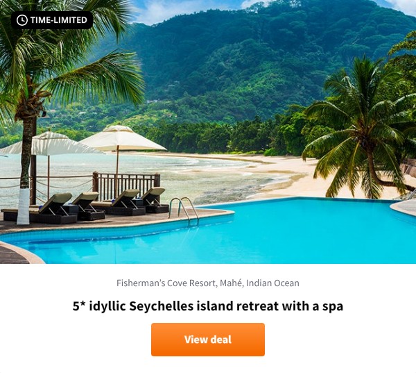5* idyllic Seychelles island retreat with a spa