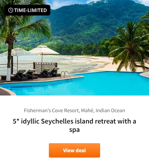 5* idyllic Seychelles island retreat with a spa