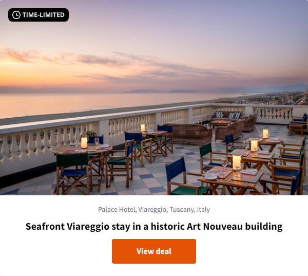 Seafront Viareggio stay in a historic Art Nouveau building
