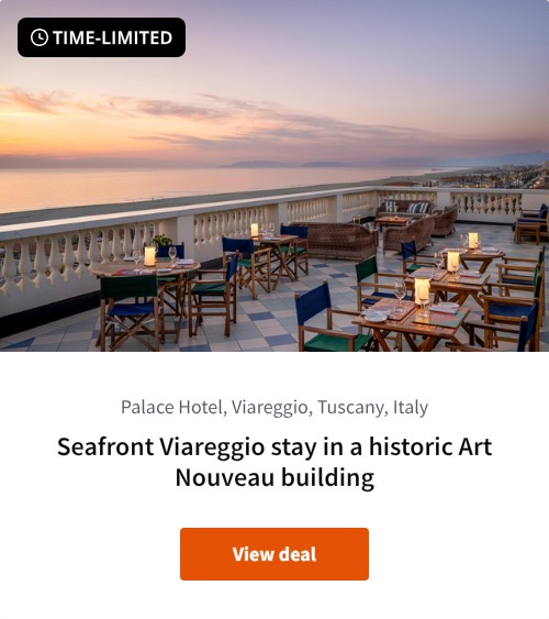 Seafront Viareggio stay in a historic Art Nouveau building