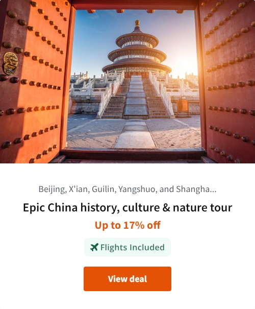 Epic China history, culture &amp; nature tour