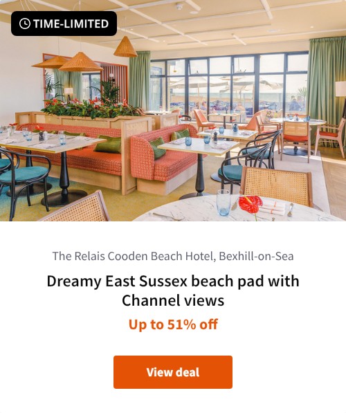 Dreamy East Sussex beach pad with Channel views