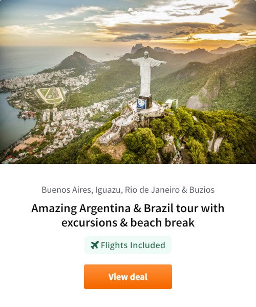 Amazing Argentina &amp; Brazil tour with excursions &amp; beach break