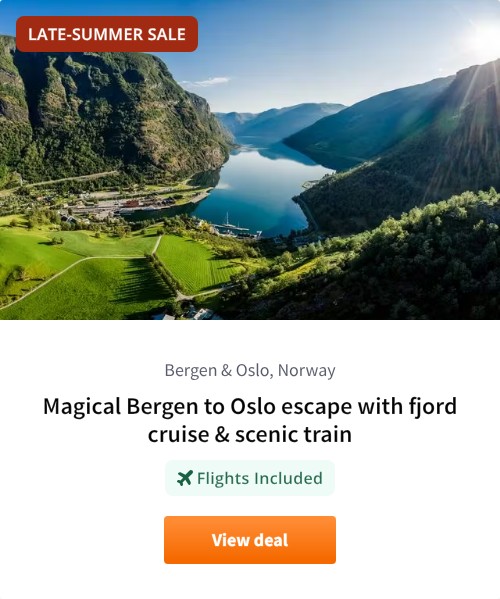 Magical Bergen to Oslo escape with fjord cruise &amp; scenic train