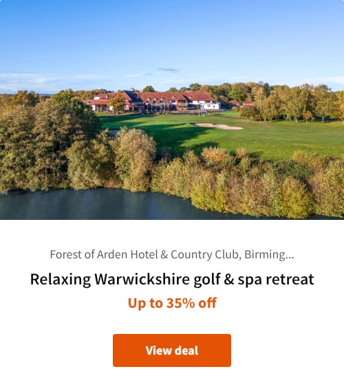 Relaxing Warwickshire golf &amp; spa retreat