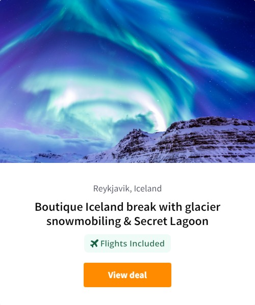 Luxury Iceland with glacier snowmobiling, hot springs &amp; Jeep ride