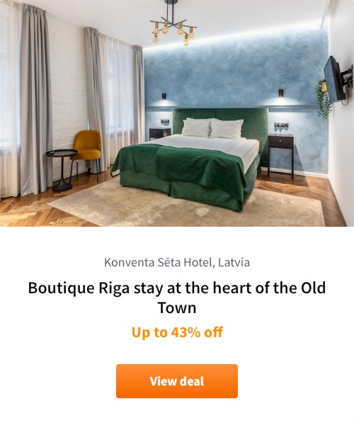 Boutique Riga stay at the heart of the Old Town