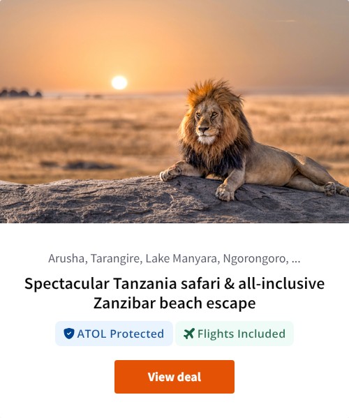 Spectacular Tanzania safari &amp; all-inclusive Zanzibar beach escape